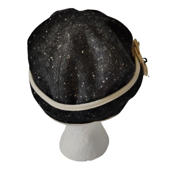 Scala Tweed Cap Black Cream OS - Picture 3 of 6